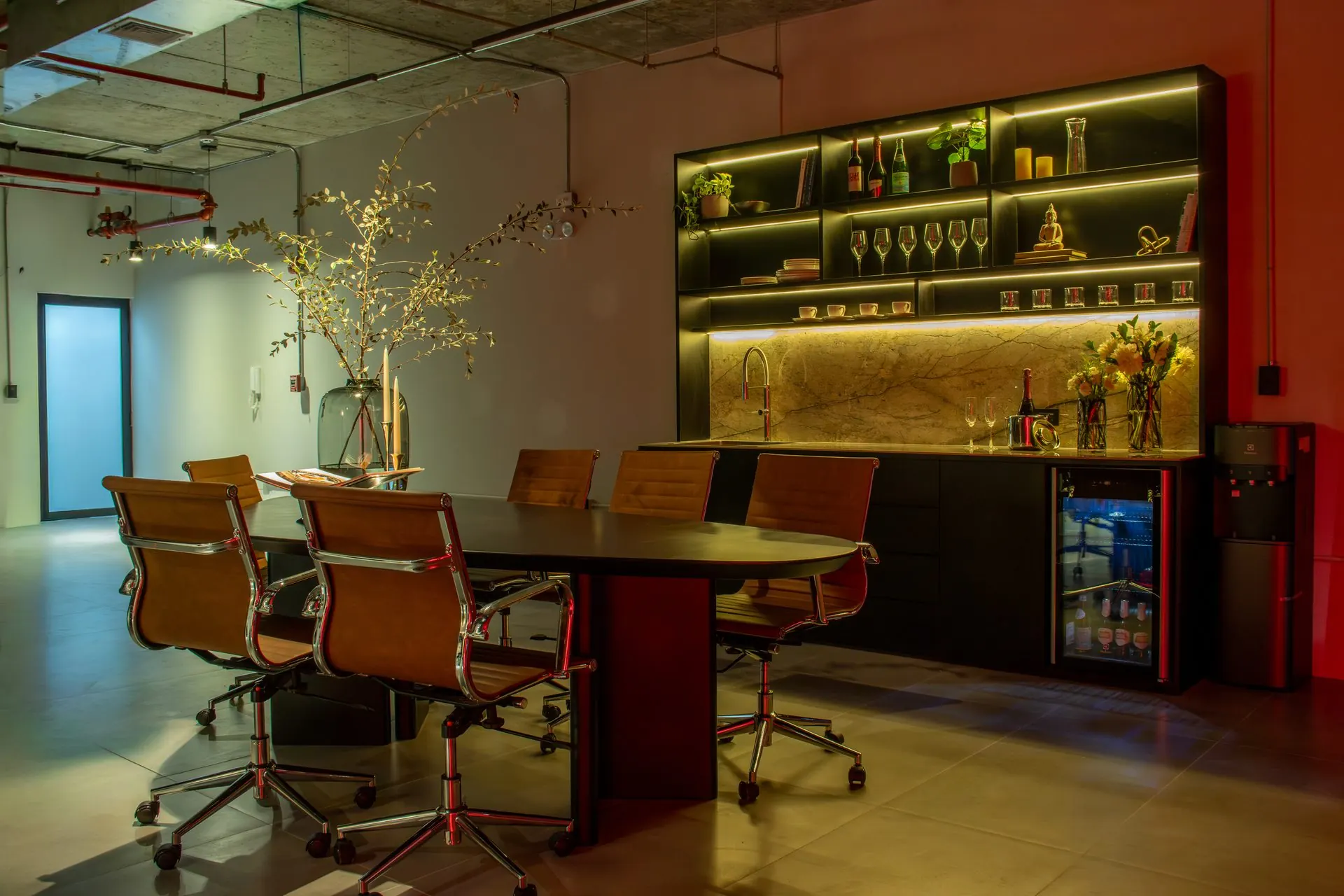 Lounge creativo del estudio BASE 8