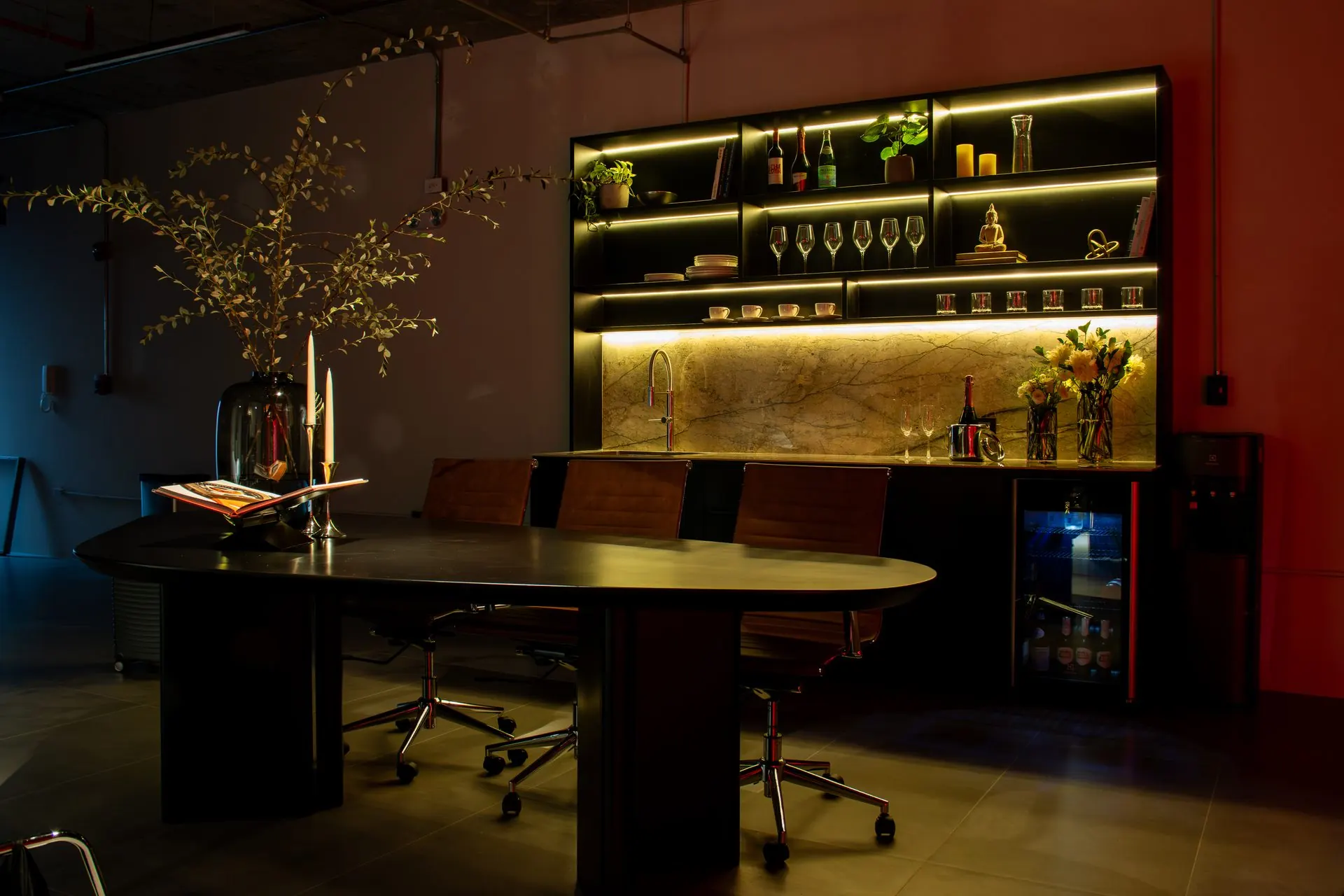 Kitchenette del estudio BASE 8